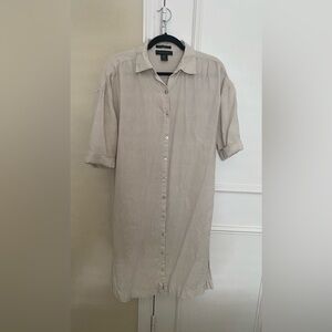 Tahari Linen Shirtdress